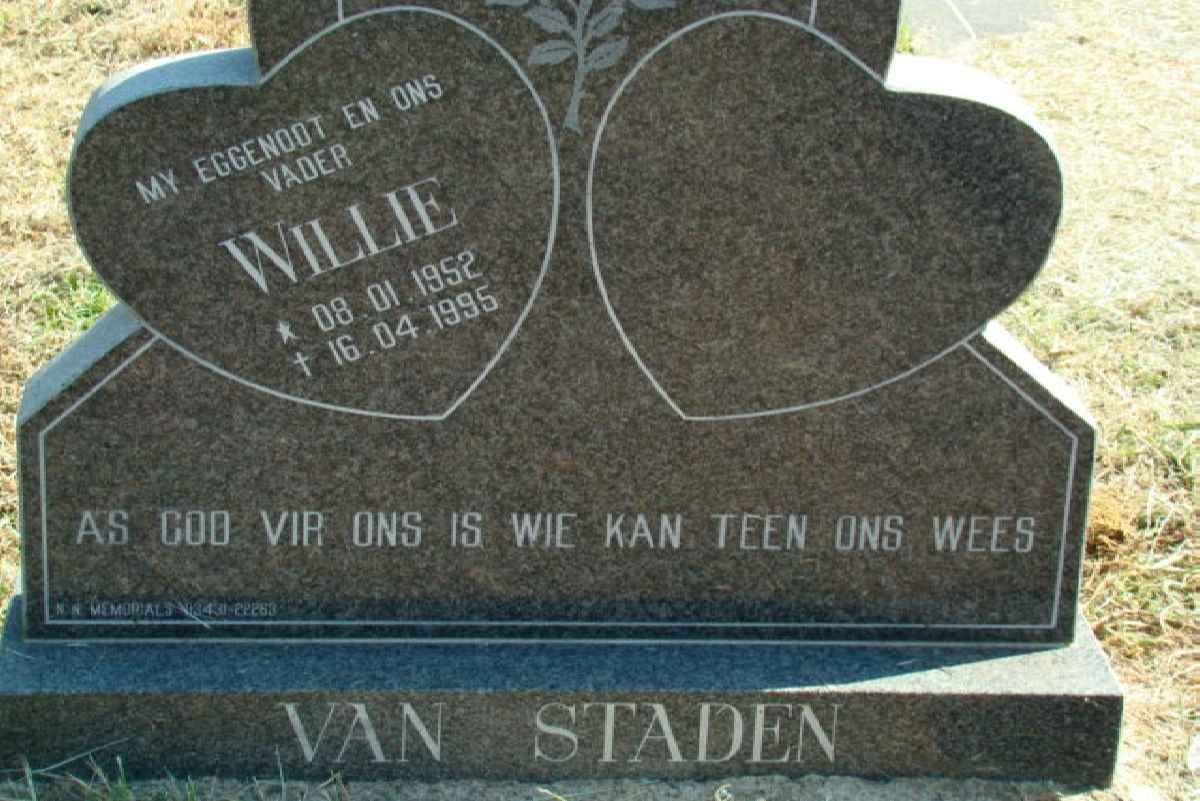 STADEN Willie, van 1952-1995
