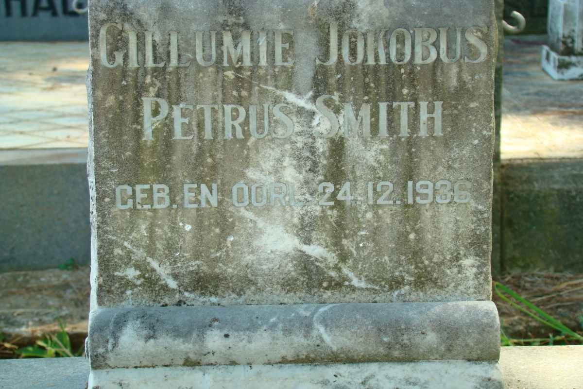 SMITH Gillumie Jokobus Petrus 1936-1936