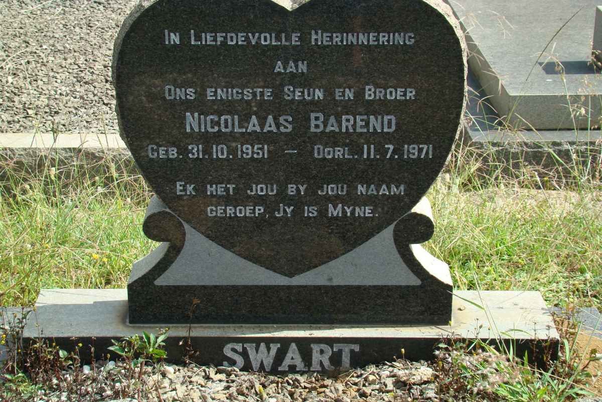 SWART Nicolaas Barend 1951-1971