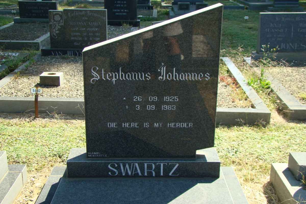 SWARTZ Stephanus Johannes 1925-1983