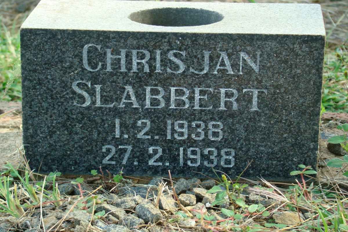 SLABBERT Chrisjan 1936-1938