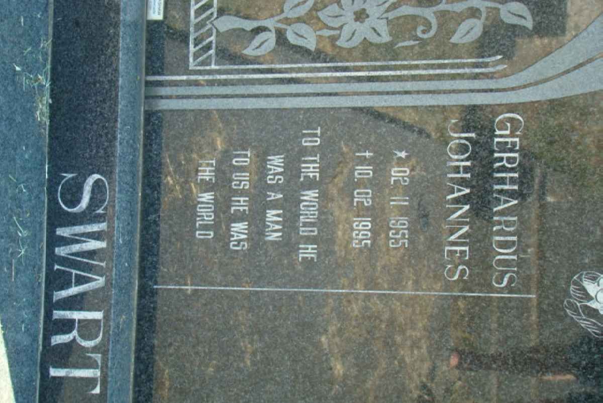 SWART Gerhardus Johannes 1955-1995