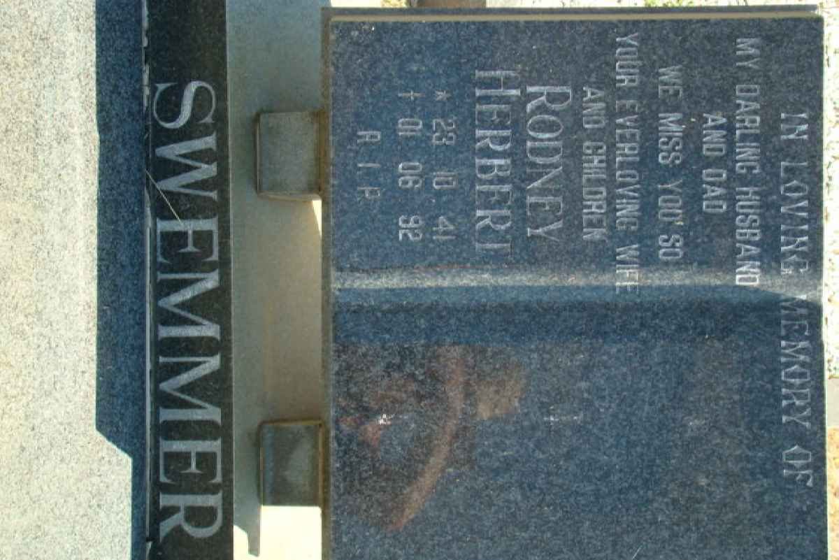SWEMMER Rodney Herbert 1941-1992