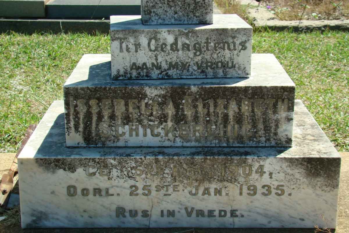 SCHICKERLING Issebella Elizabeth 1904-1935