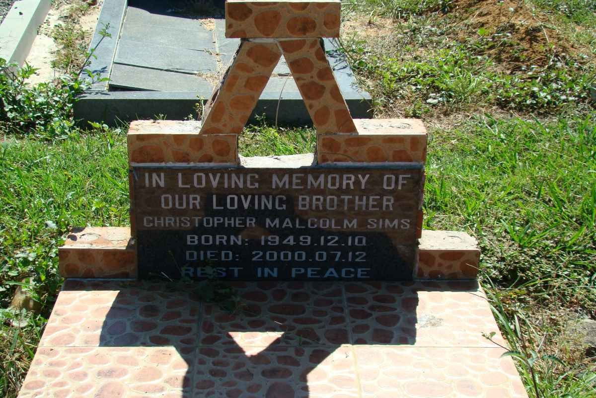 SIMS Christopher Malcolm 1949-2000