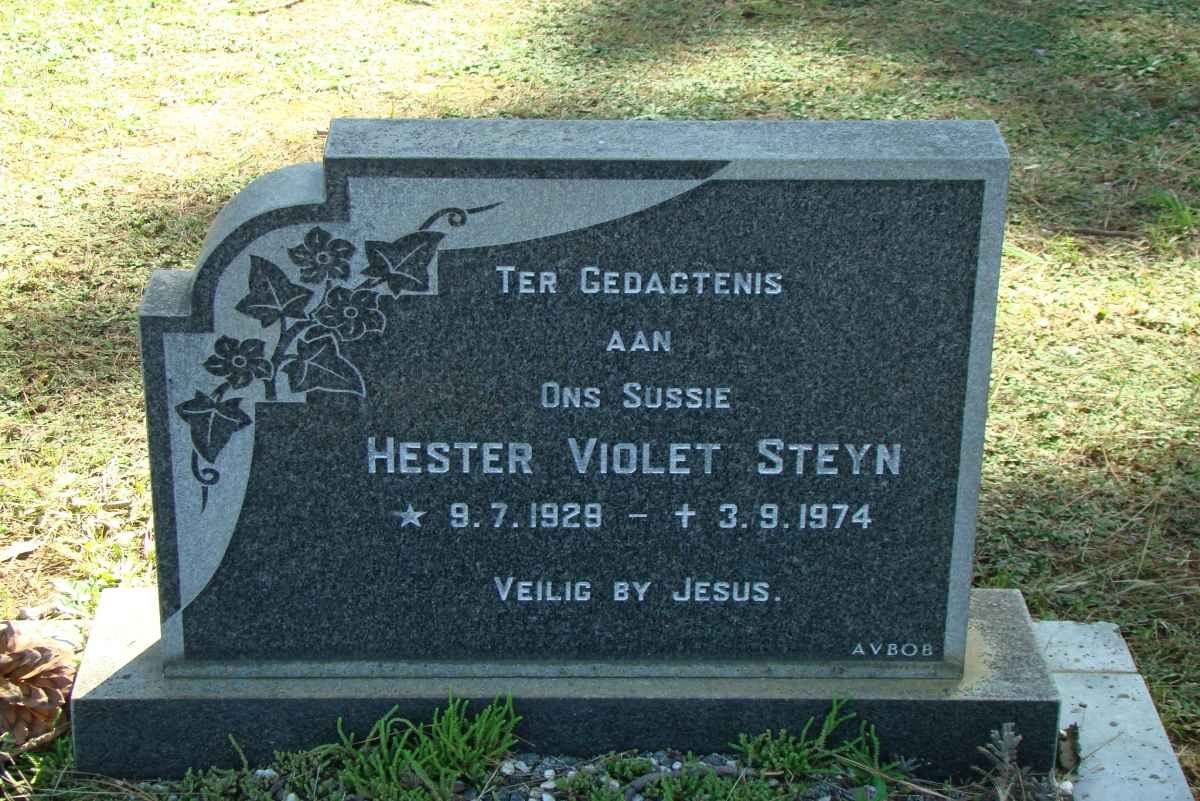 STEYN Hester Violet 1929-1974