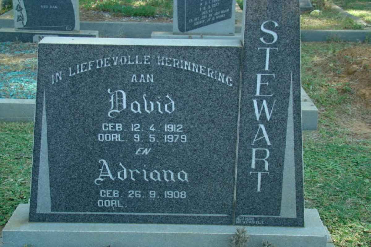 STEWART David 1912-1979 &amp; Adriana 1908-