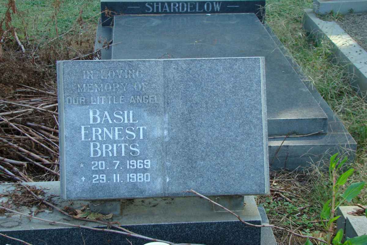 SHARDELOW Basil Ernest Brits 1969-1980