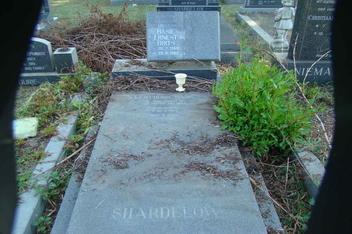 SHARDELOW Basil Ernest Brits 1969-1980 :: SHARDELOW Kenthorn Basil 1941-1994