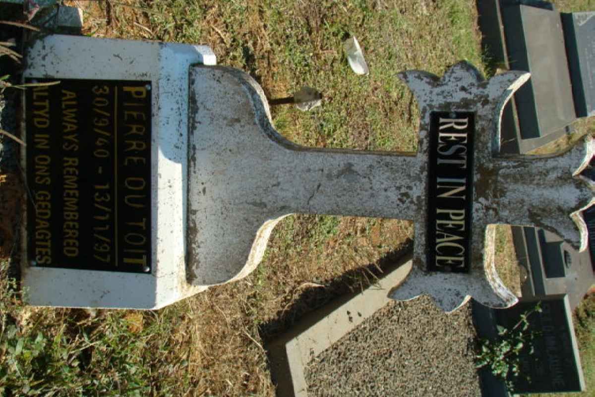 TOIT Pierre, du 1940-1997