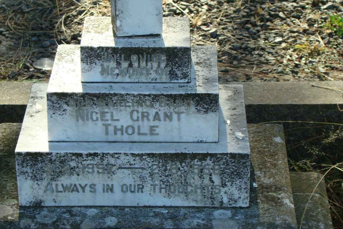 THOLE Nigel Grant 1957-1958