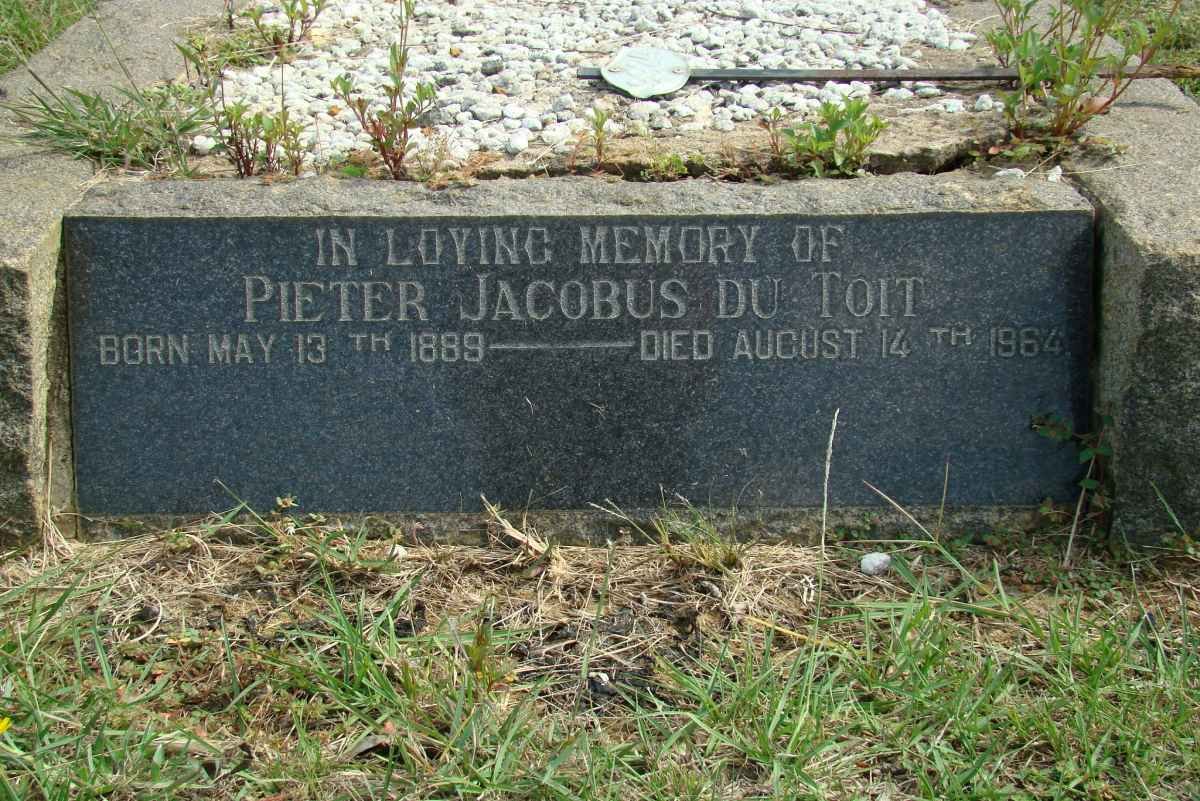 TOIT Pieter Jacobus, du 1889-1964