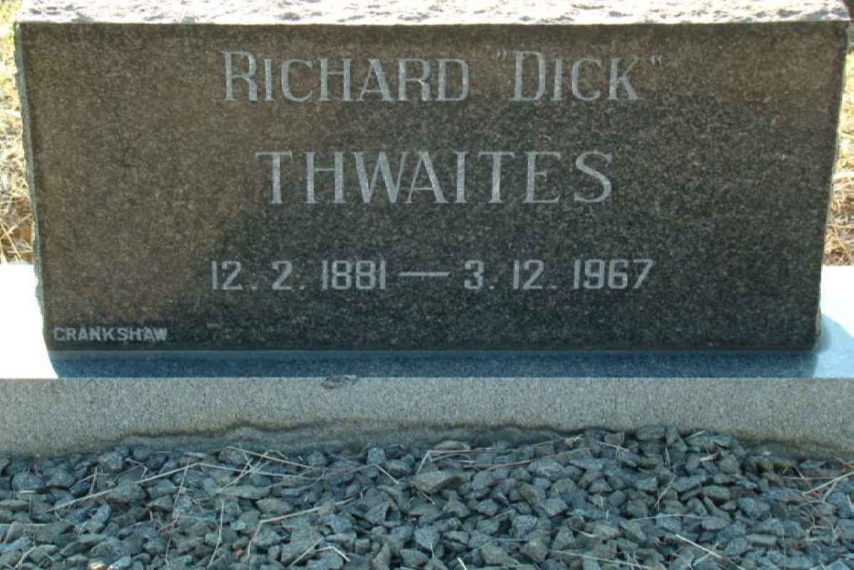 THWAITES Richard 1881-1967