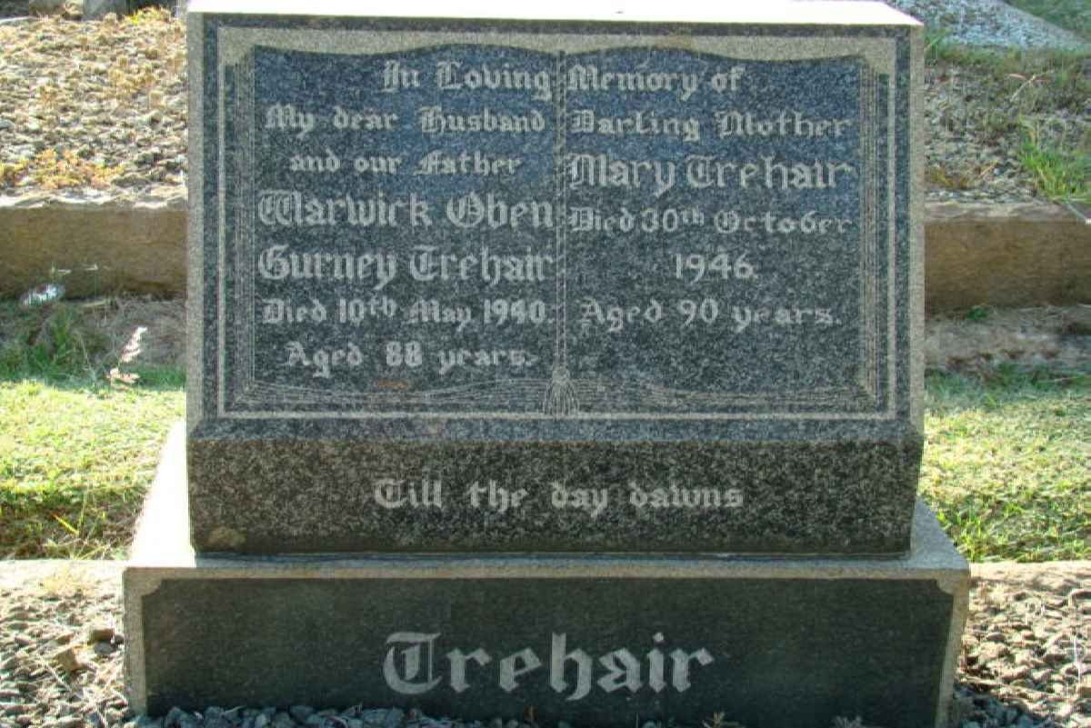 TREHAIR Warwick Oben Gurney -1940 &amp; Mary -1946