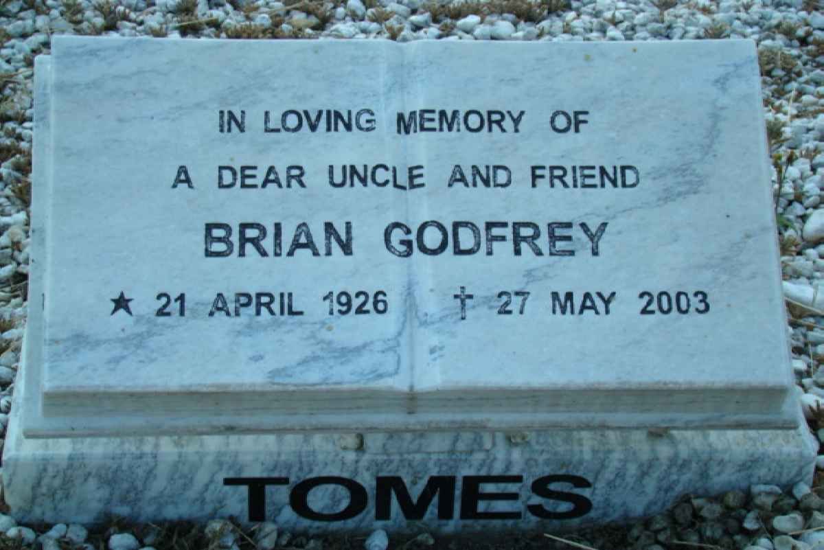 TOMES Brian Godfrey 1926-2003