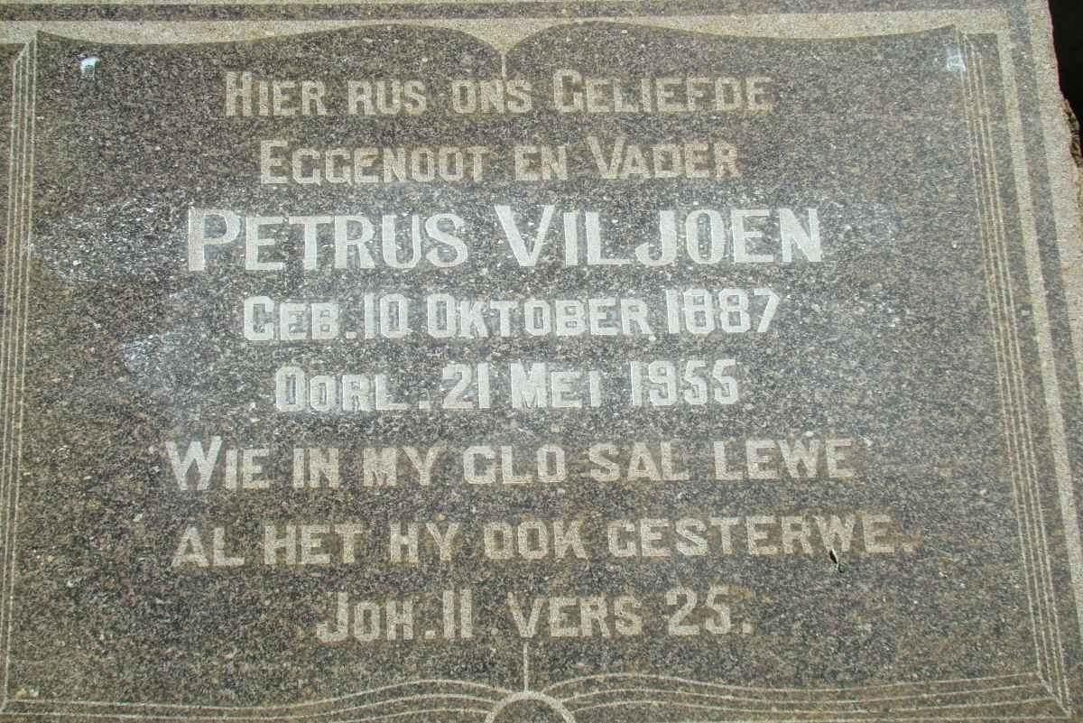 VILJOEN Petrus 1887-1955