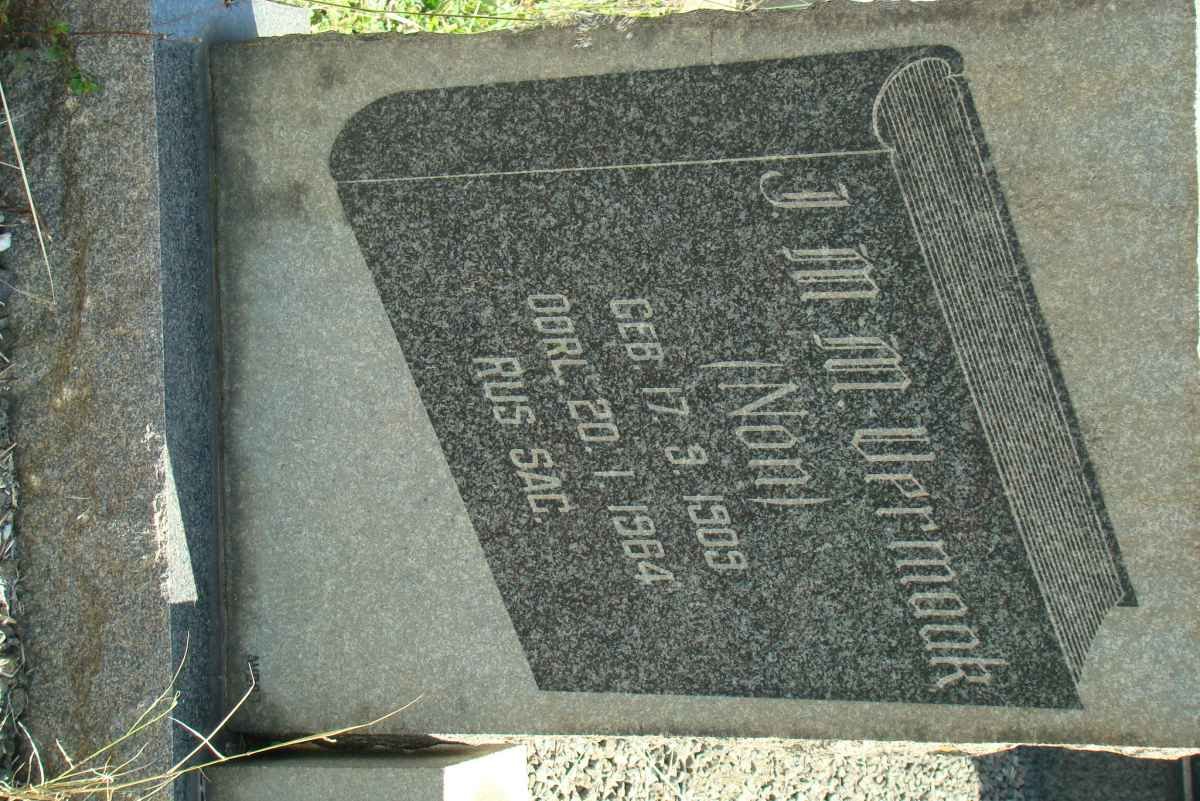 VERMAAK J.M.M. 1909-1964
