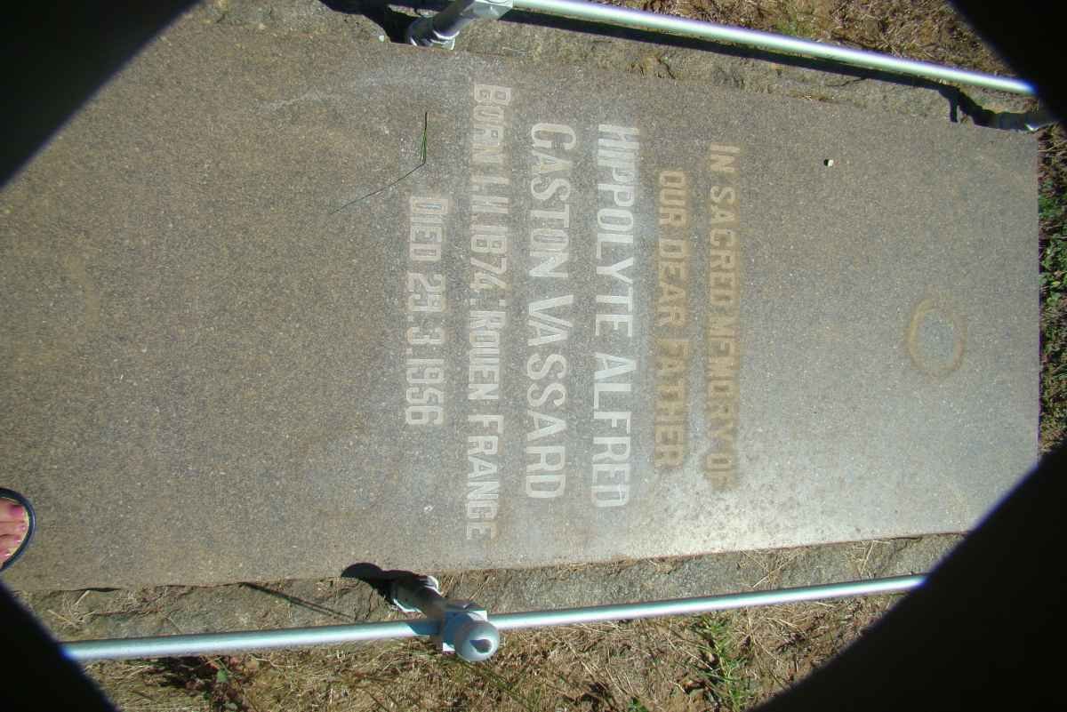 VASSARD Hippolyte Alfred Gaston 1874-1956