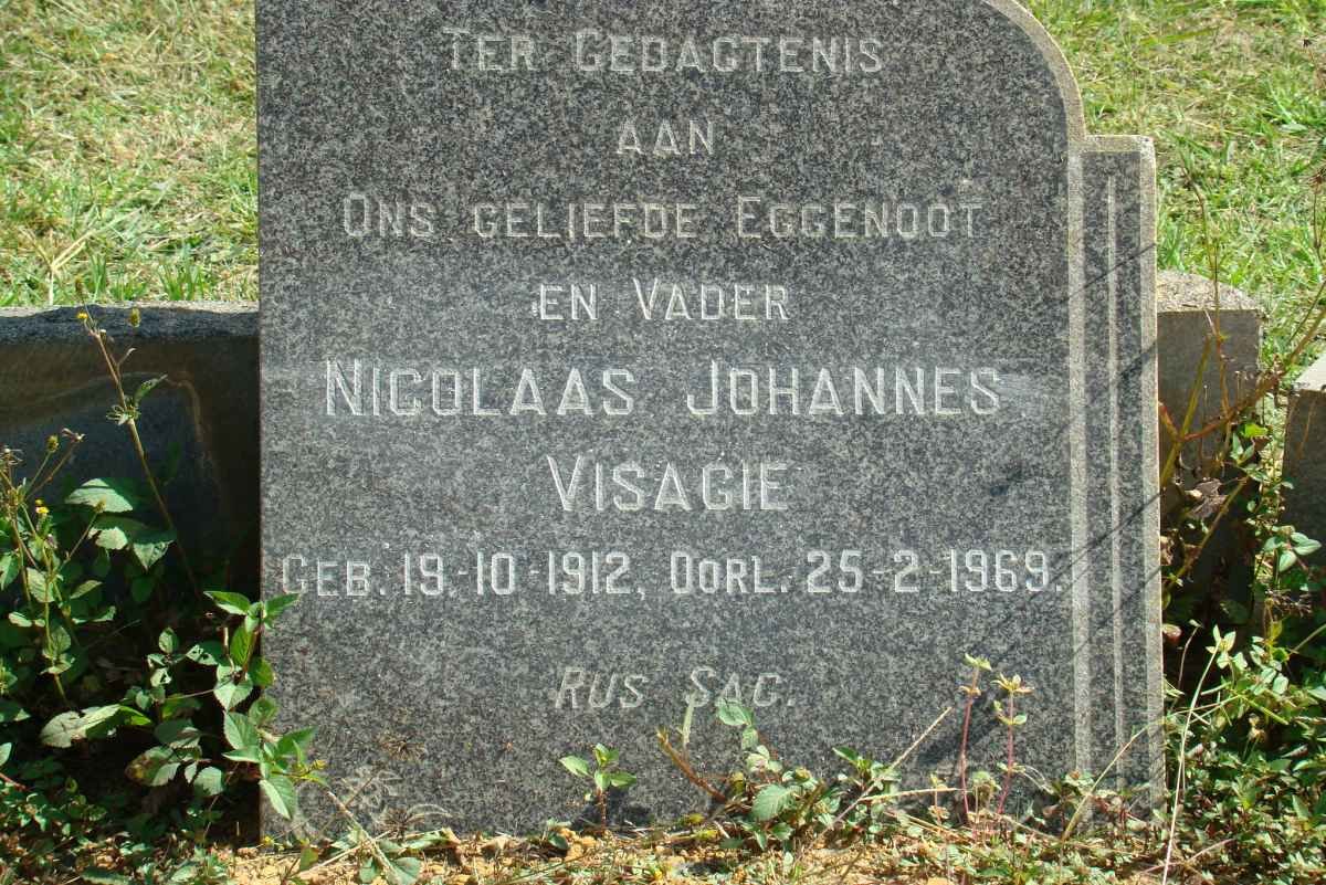 VISAGIE Nicolaas Johannes 1912-1969