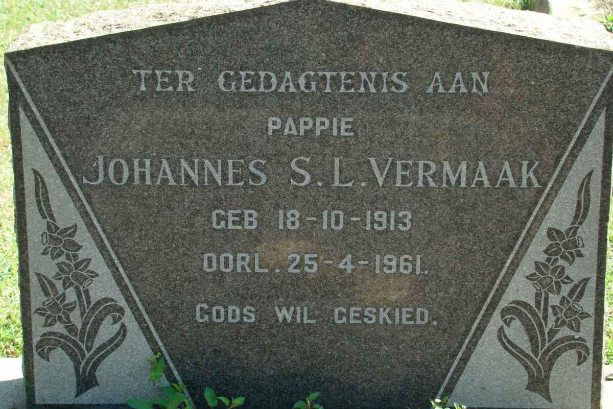 VERMAAK Johannes S.L. 1913-1961