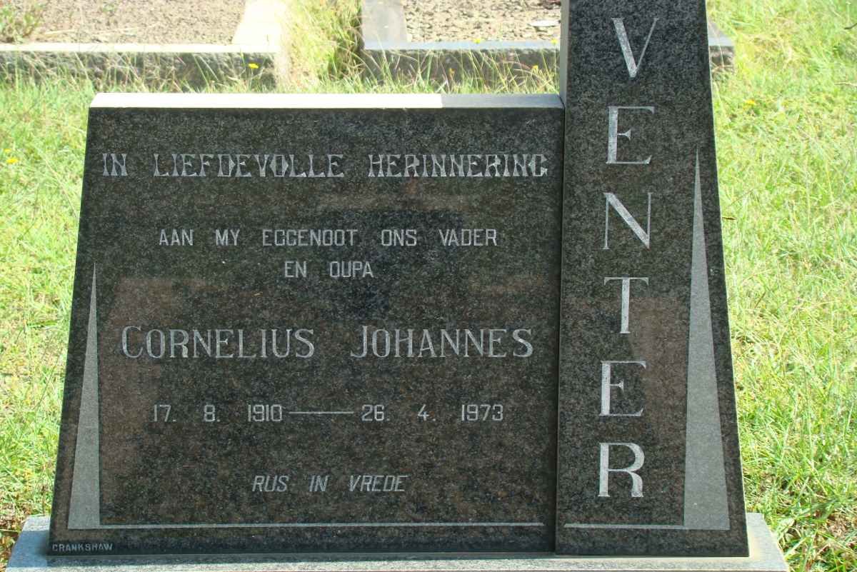 VENTER Cornelius Johannes 1910-1973