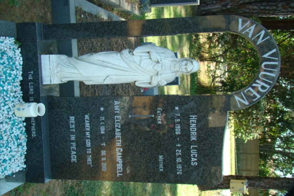 VUUREN Hendrik Lucas, van 1906-1976 &amp; Amy Elizabeth Campbell 1914-2001