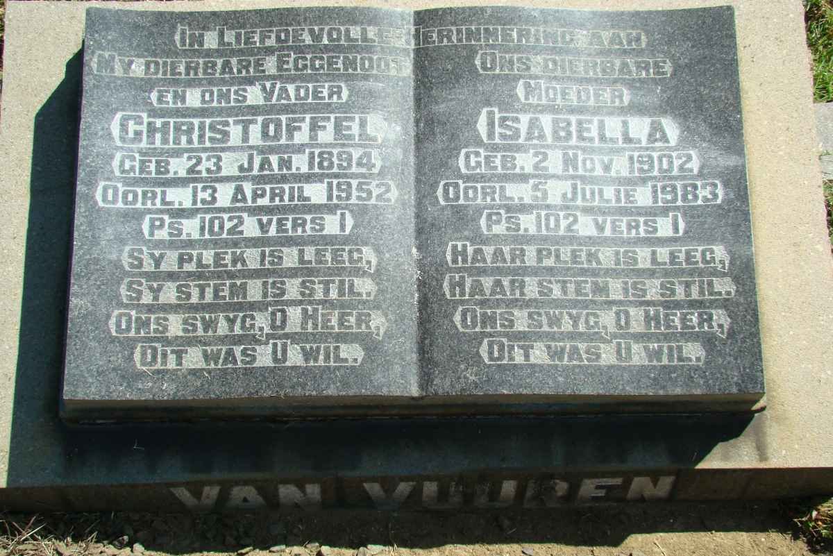 VUUREN Christoffel, van 1894-1952 &amp; Isabella 1902-1983