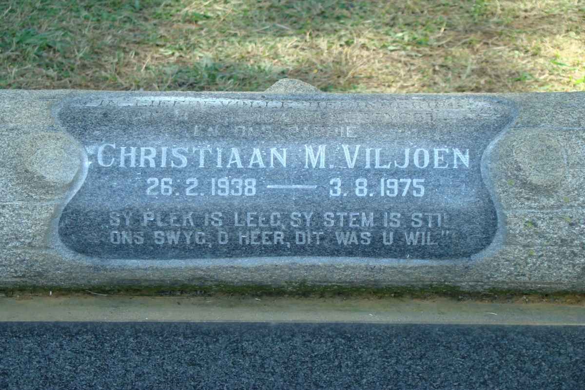 VILJOEN Christiaan M. 1938-1975
