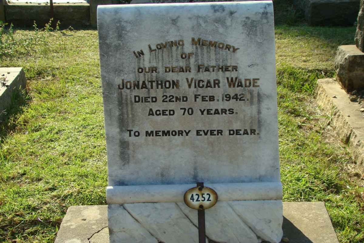 WADE Jonathon Vicar -1942