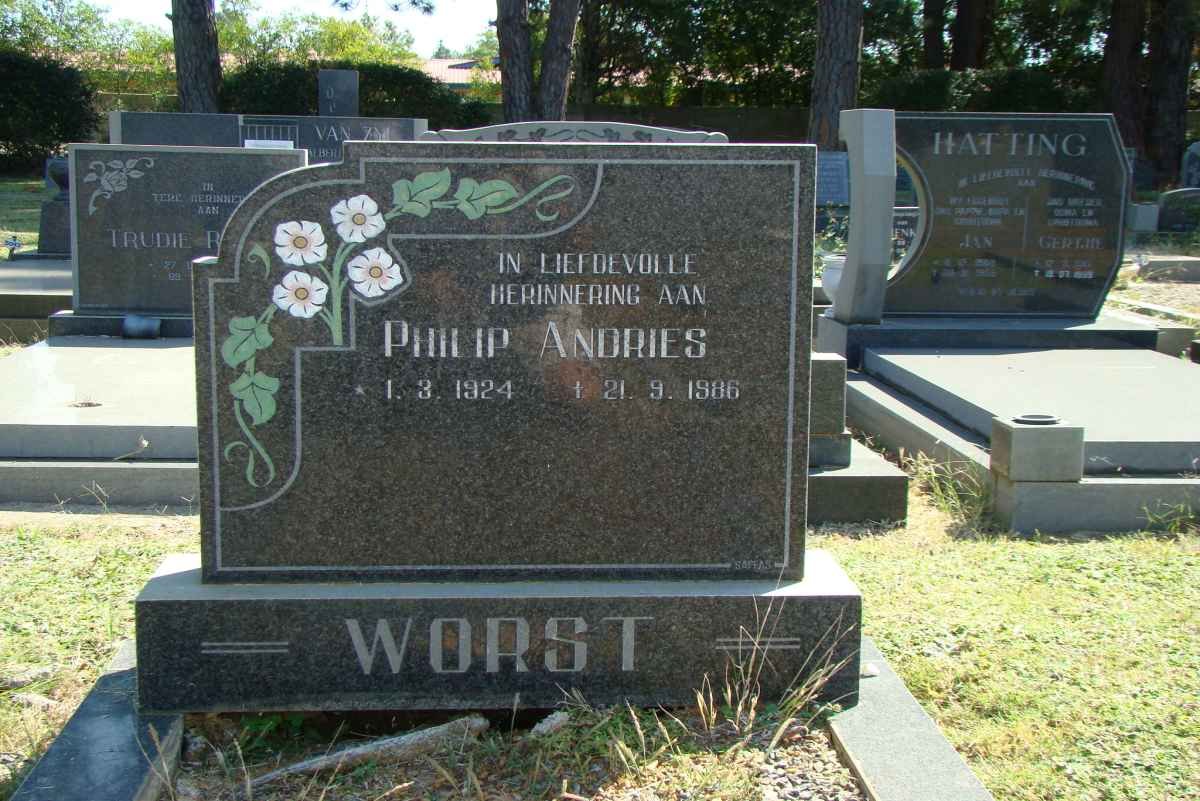 WORST Philip Andries 1924-1986