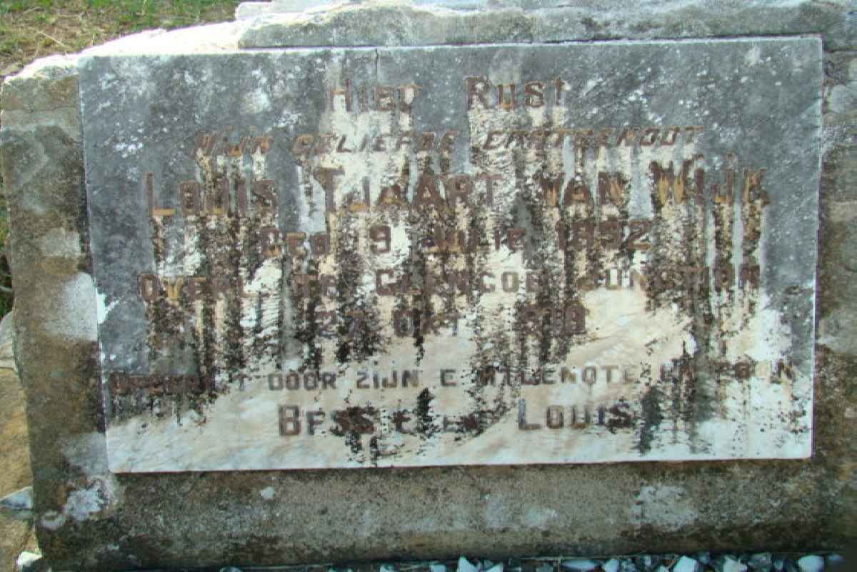 WIJK Louis Tjaart, van 1892-