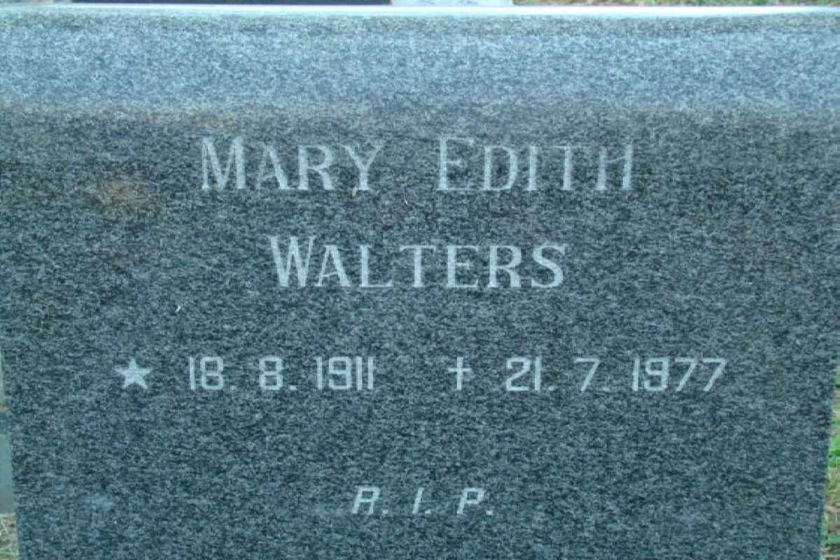 WALTERS Mary Edith 1911-1977