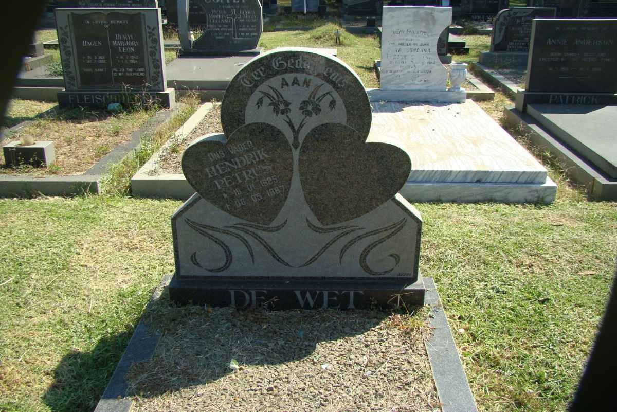WET Hendrik Petrus, de 1925-1987