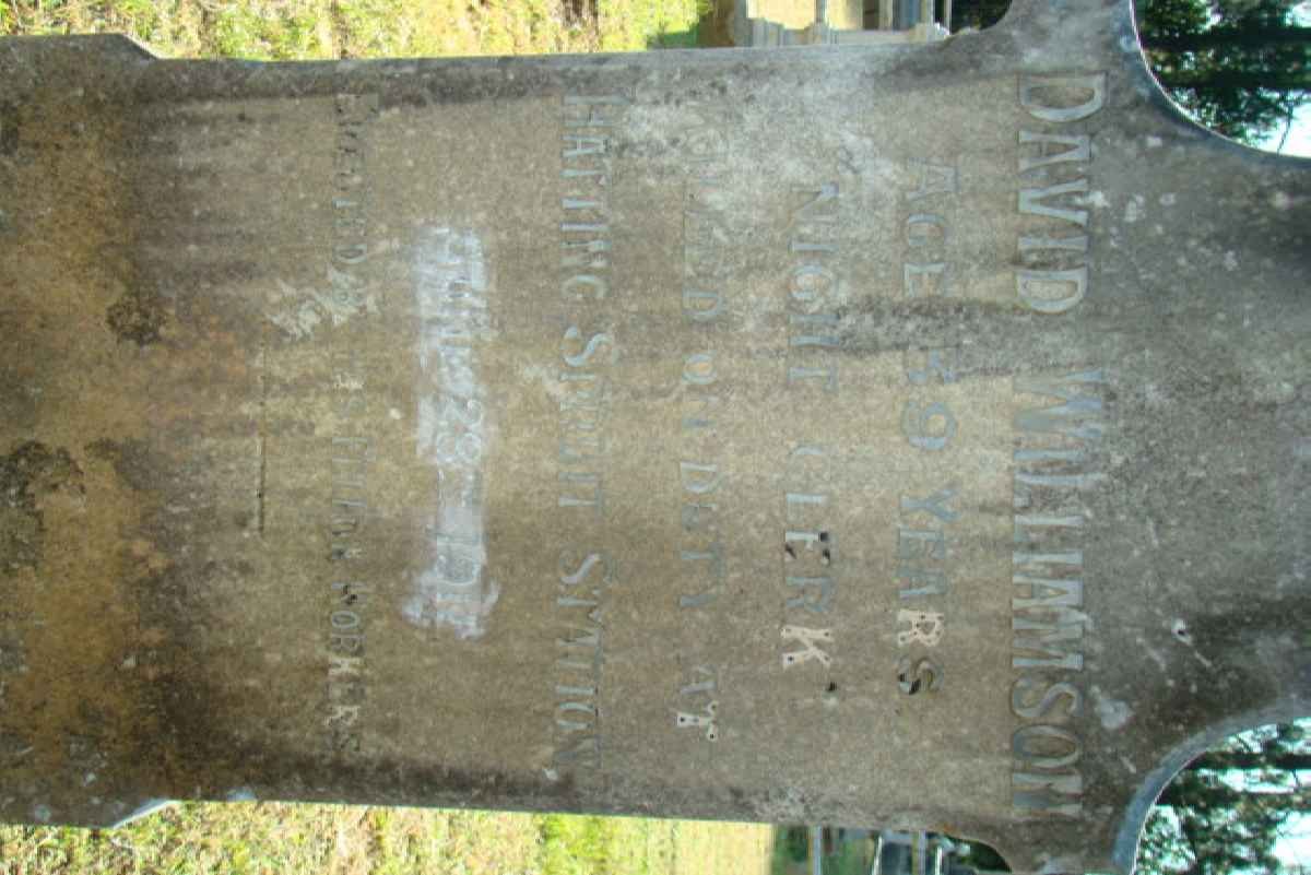 WILLIAMSON David -1911