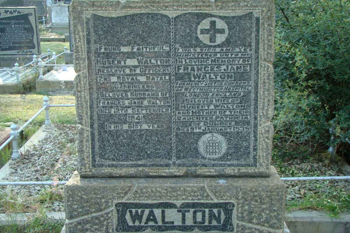 WALTON Hubert -1941 &amp; Frances Jane -1935