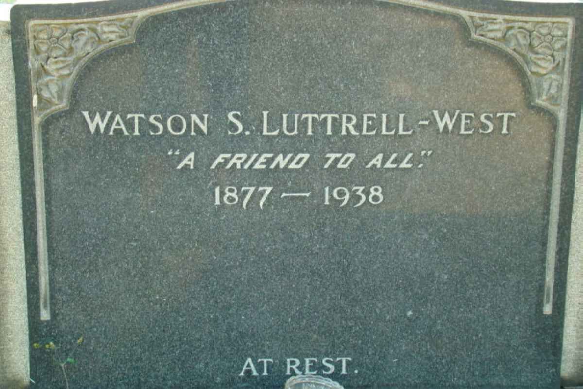 WEST Watson S., Luttrell 1877-1938