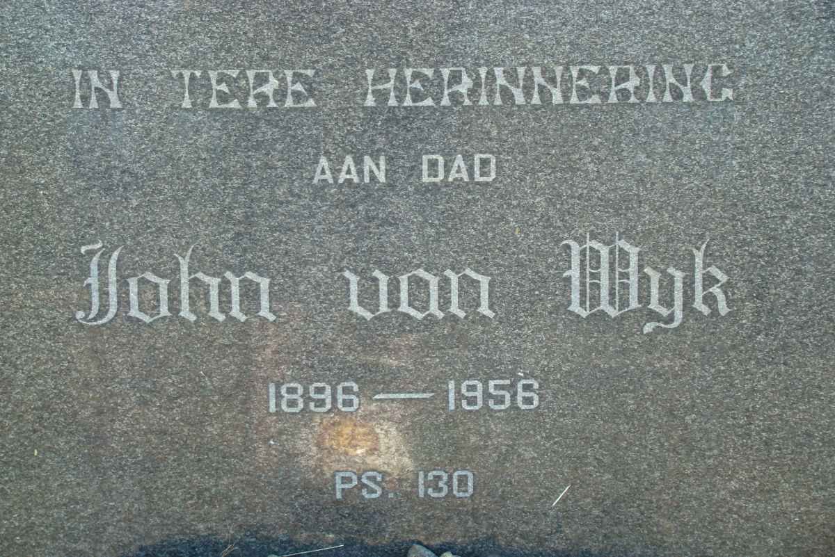 WYK John, van 1896-1956