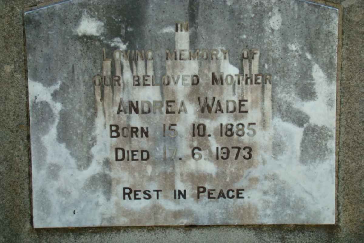 WADE Andrea 1885-1973