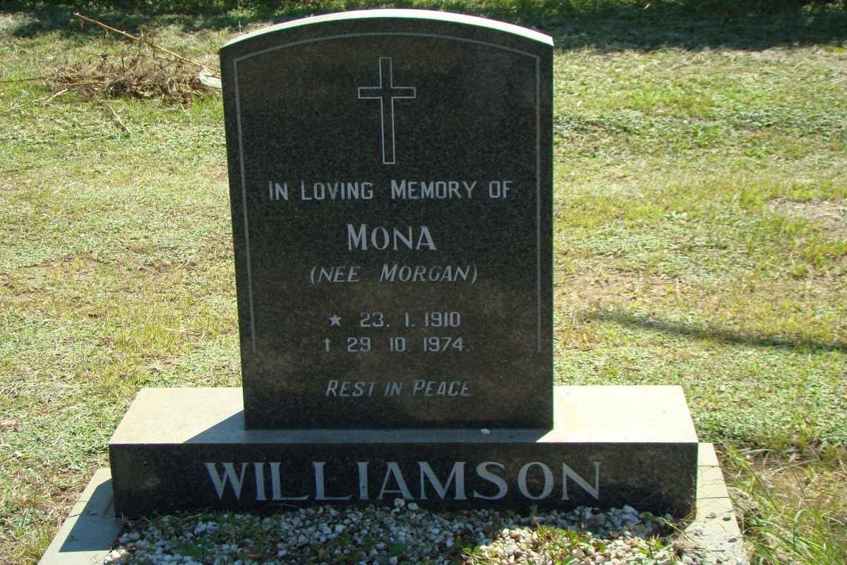 WILLIAMSON Mona nee MORGAN 1910-1974