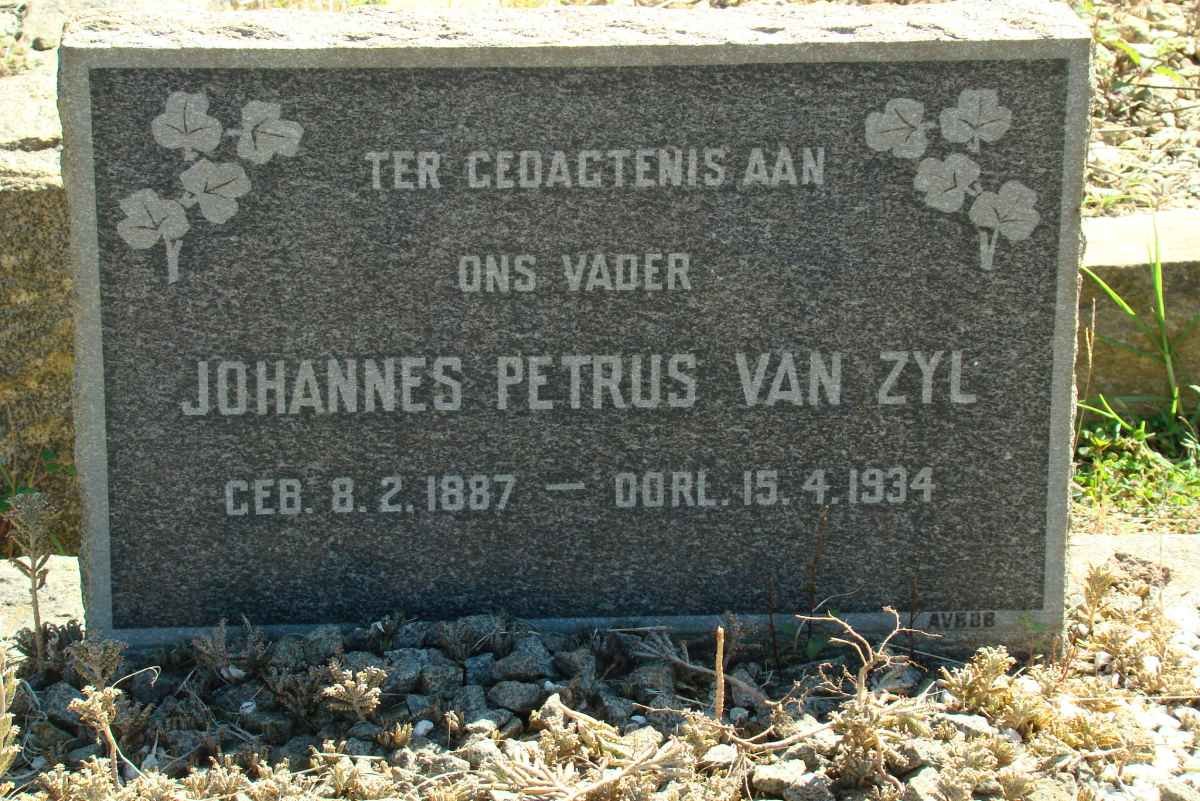 ZYL Johannes Petrus, van 1887-1934
