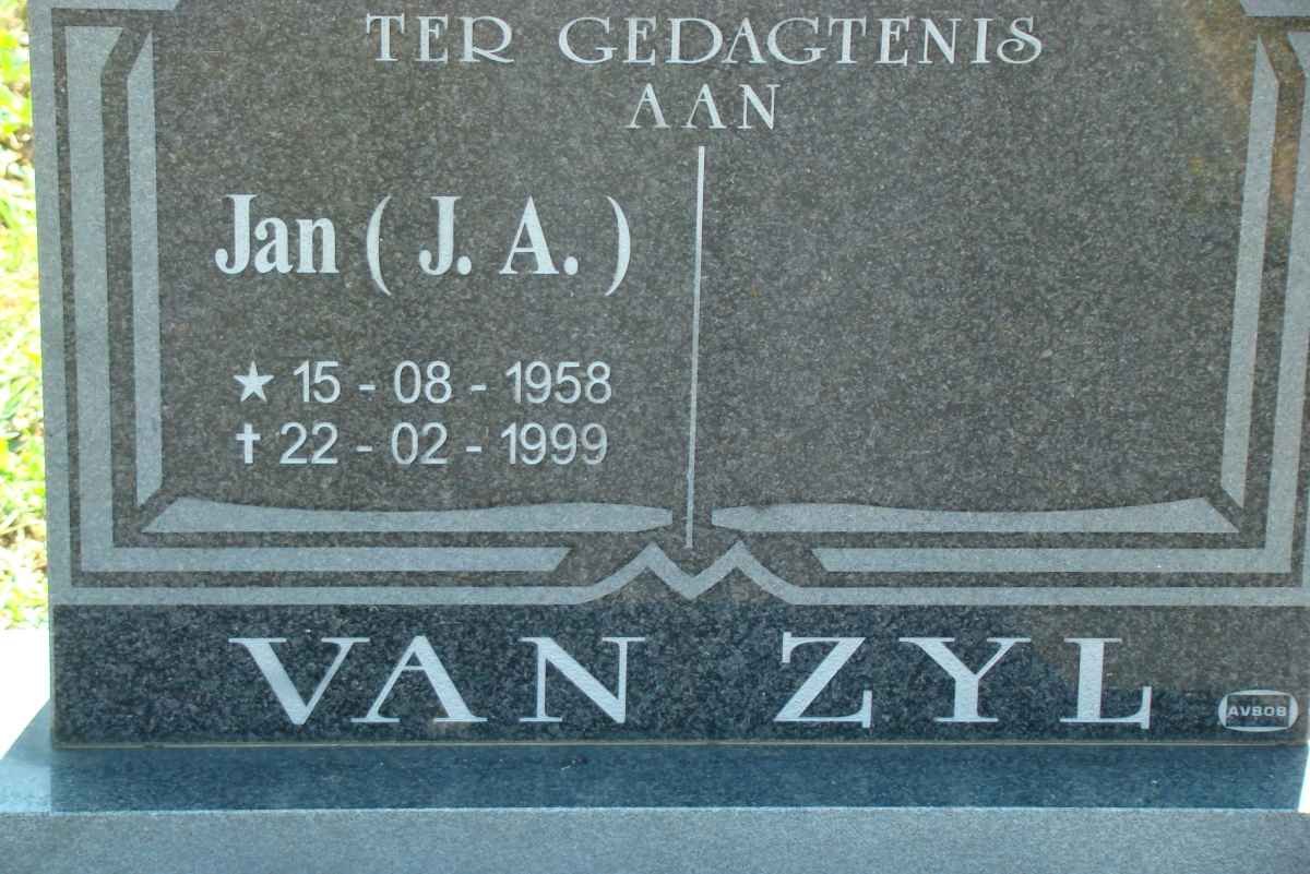 ZYL J.A., van 1958-1999