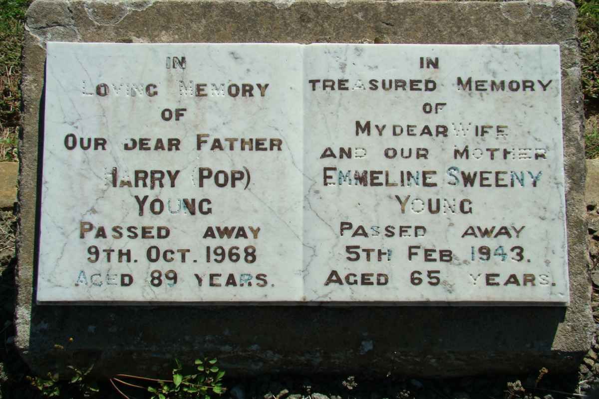 YOUNG Harry -1968 &amp; Emmeline Sweeny -1943