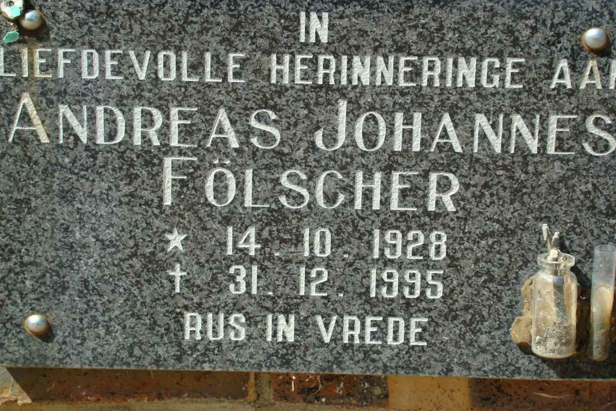 FOLSCHER Andreas Johannes 1928-1995