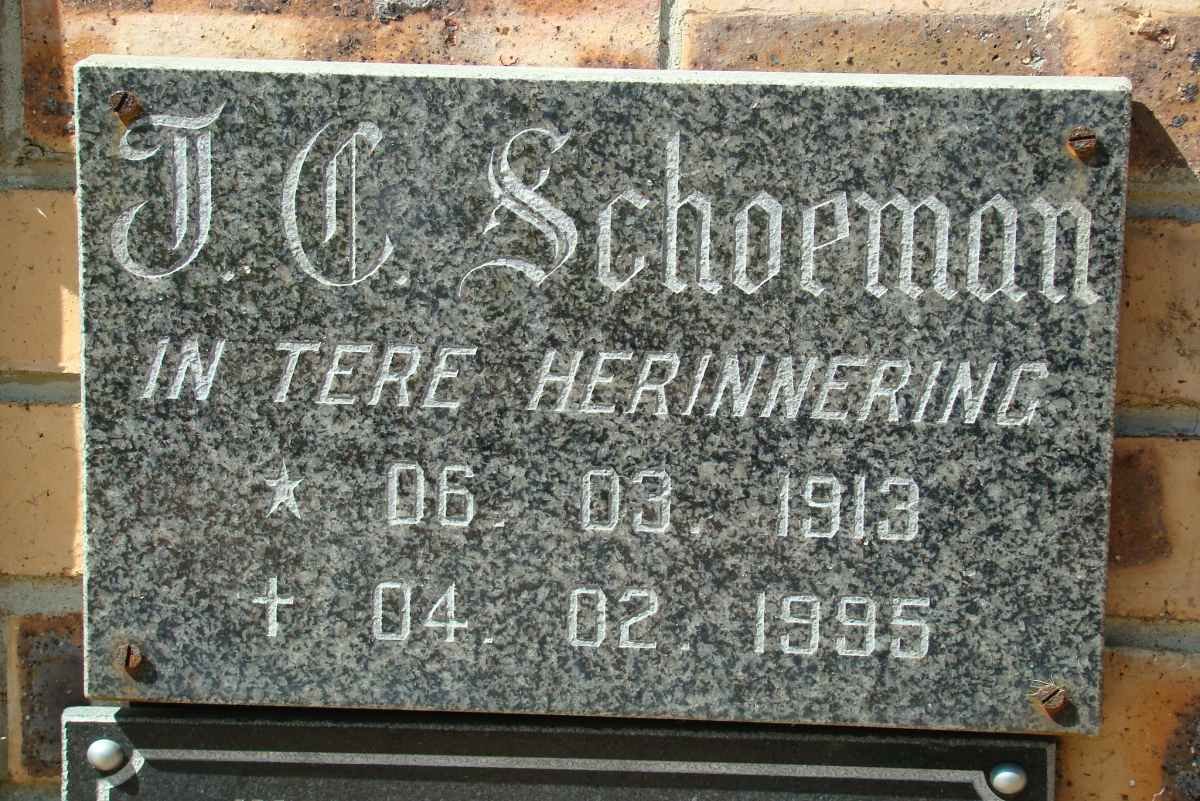 SCHOEMAN J.C. 1913-1995