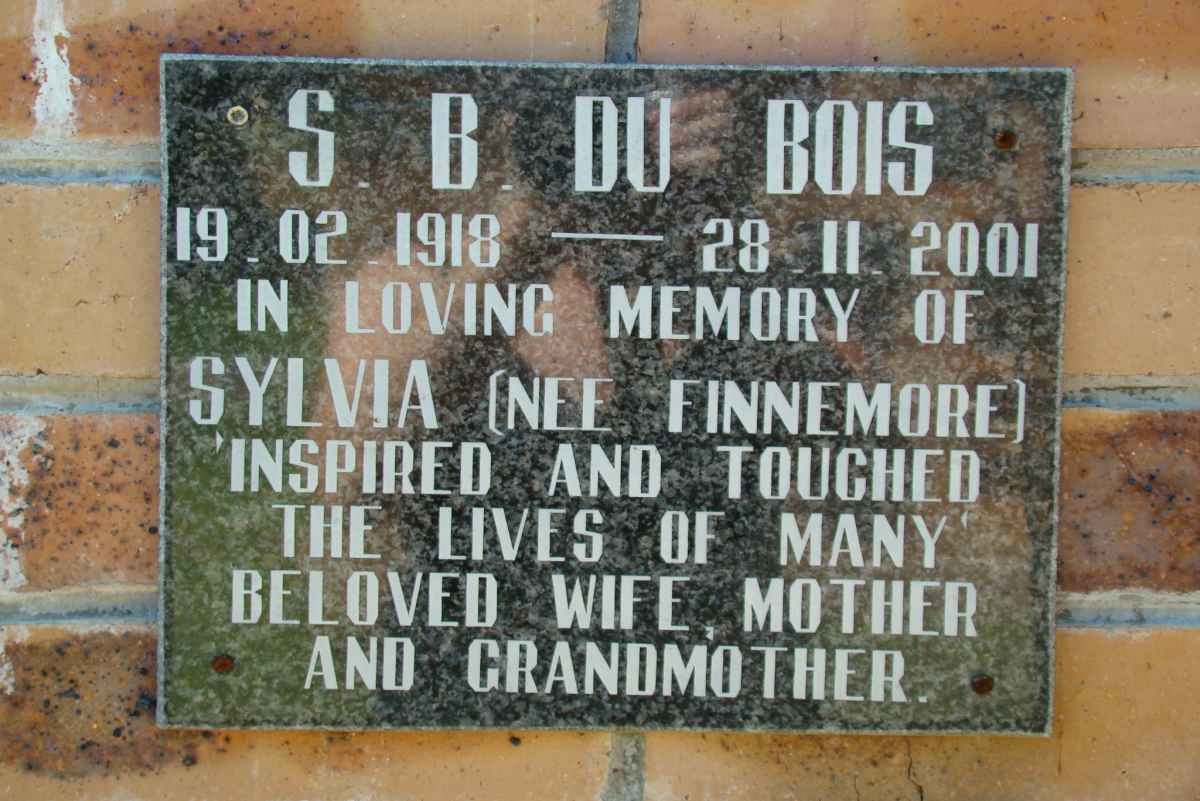 BOIS S.B., du 1918-2001 nee FINNEMORE