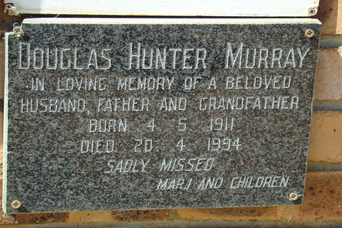 MURRAY Douglas Hunter 1911-1994