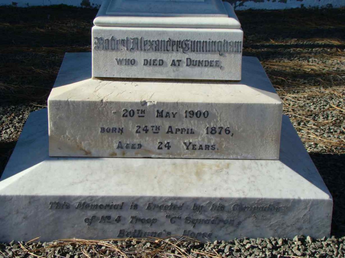 CUNNINGHAM Robert Alexander 1876-1900