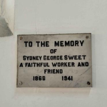 SWEET Sydney George 1868-1941