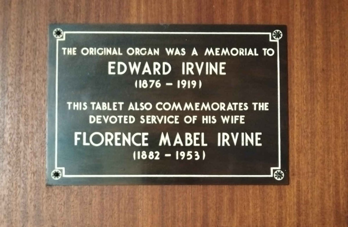 IRVINE Edward 1876-1919 & Florence Mabel 1992-1953