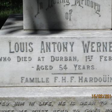 WERNER Louis Antony -1909